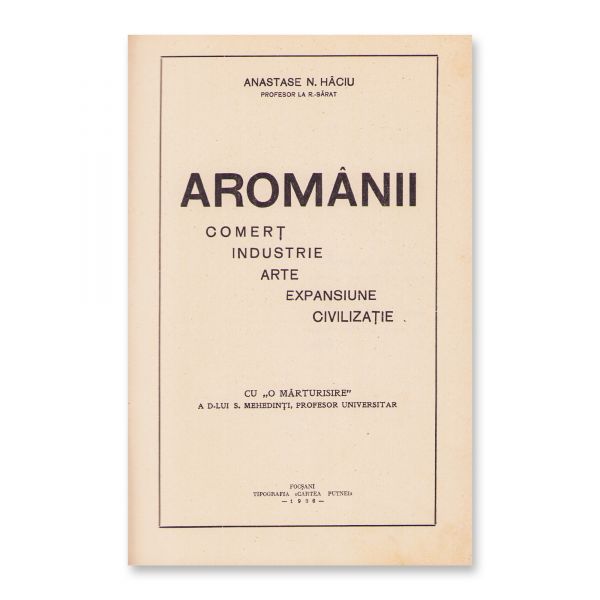 Anastase N. Hâciu, Aromânii, 1936