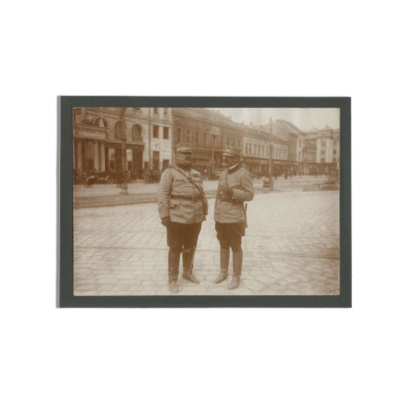 Traian Moșoiu la Budapesta, două fotografii de epocă, 1919