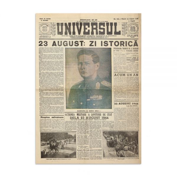 Publicația „Universul”, 24 August 1945 - Comemorarea zilei de 23 August 1944