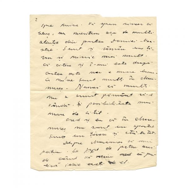 Mircea Eliade, corespondență de la Gheorghe Chindriș, 1938