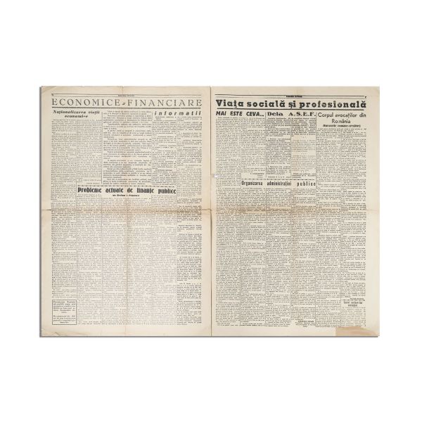 Publicația „România viitoare”, Anul I, Nr. 1, 23 martie 1941