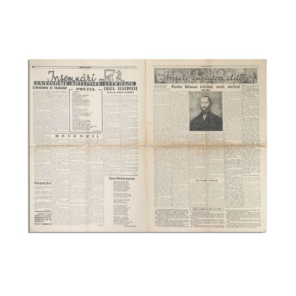 Publicația „România viitoare”, Anul I, Nr. 1, 23 martie 1941