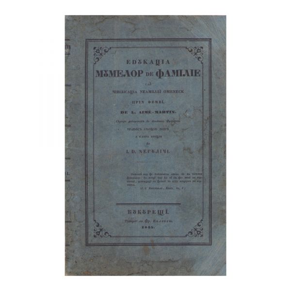 Louis Aimé Martin, Educaţia mumelor de familie, 1844