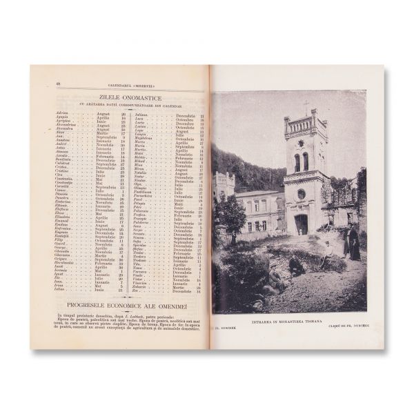 Calendarul Minervei pe anul 1899