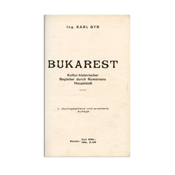 Karl Gyr, Bukarest, 1933