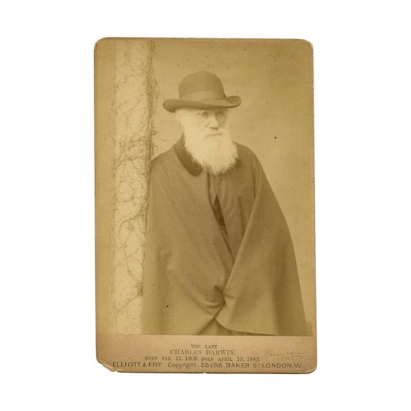Charles Darwin, fotografie de cabinet, atelier Elliott & Fry