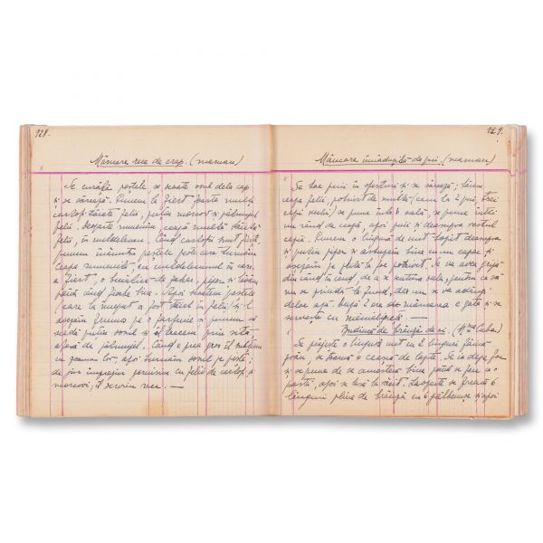 Manuscris gastronomic ce a aparținut familiei Greceanu, 1935