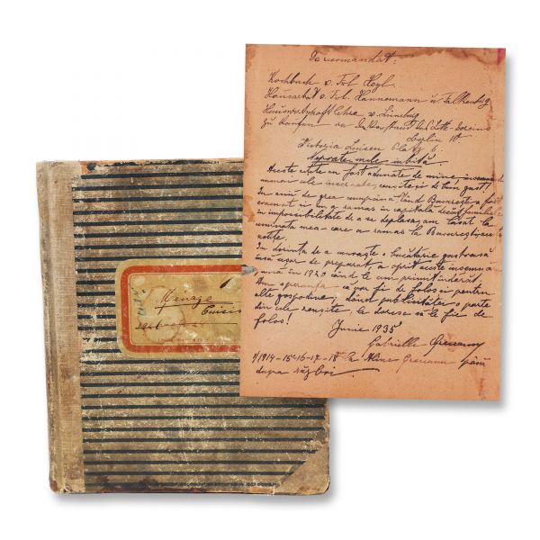 Manuscris gastronomic ce a aparținut familiei Greceanu, 1935