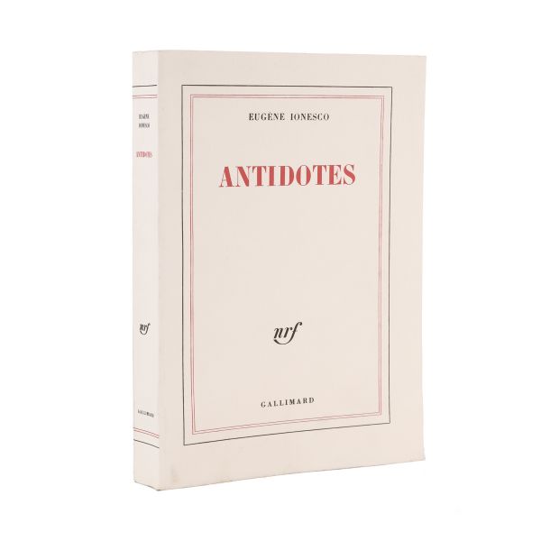 Eugène Ionesco, Antidotes, 1977, cu dedicație 