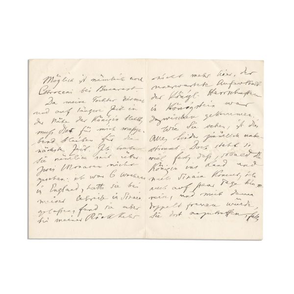 Titu Maiorescu, scrisoare olografă, 6/18 septembrie 1885