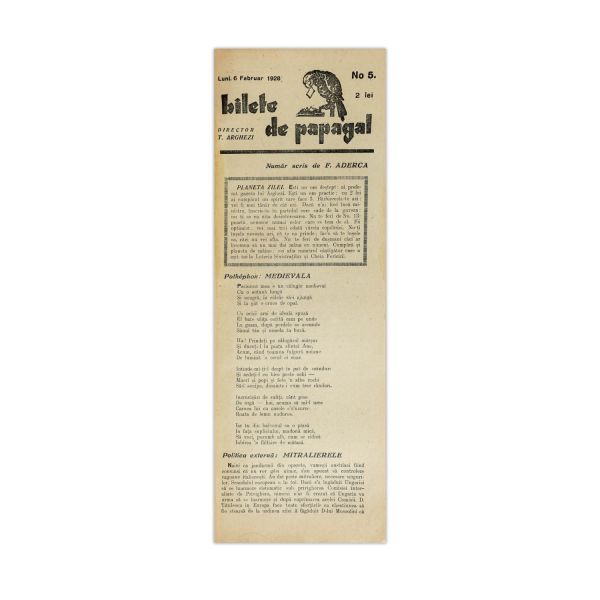 Tudor Arghezi, Bilete de papagal, 1929-1930 - Seria completă