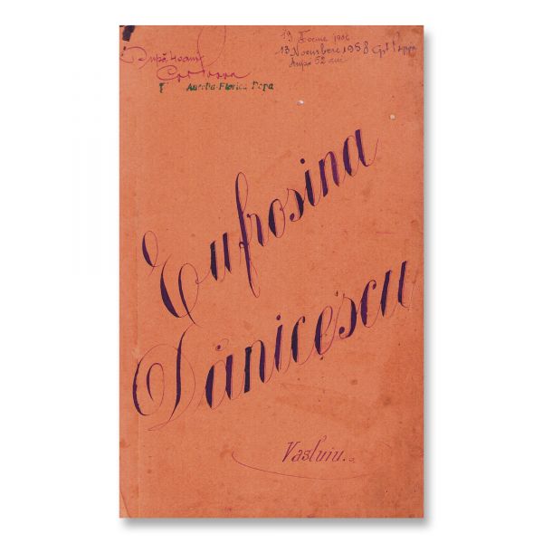 Eufrosina Popa, manuscris gastronomic din 1906 + scrisoare olografă  