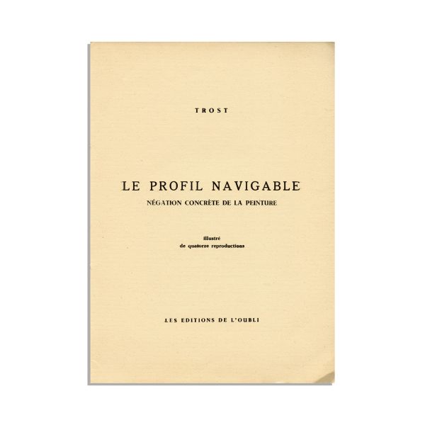 Dolfi Trost, Le profil navigable, 1945, exemplar numerotat