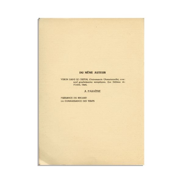 Dolfi Trost, Le profil navigable, 1945, exemplar numerotat
