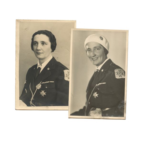 Nissa Camarasescu, două fotografii tip carte poștală