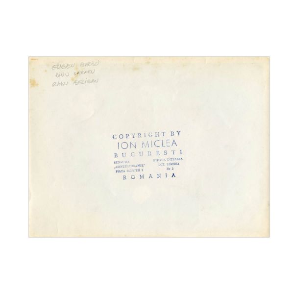 Radu Beligan, Eugen Barbu, Dinu Săraru, fotografie de presă, fotograf Ion Miclea 