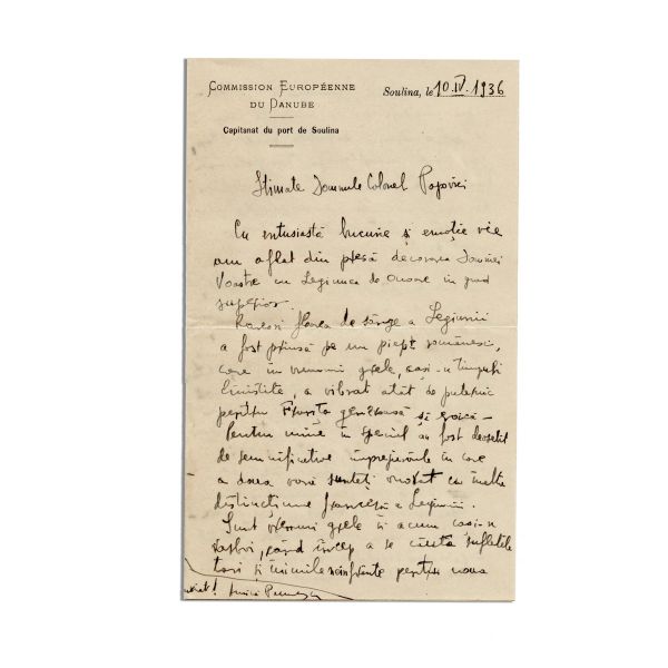 Cinci scrisori pentru comandorul Andrei Popovici