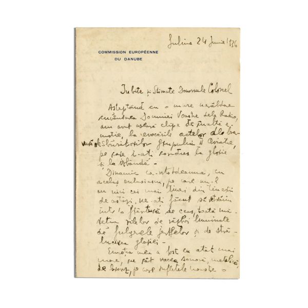 Cinci scrisori pentru comandorul Andrei Popovici