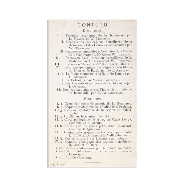 Ghidul Congresului Internațional al Petrolului, a III-a sesiune, 1907