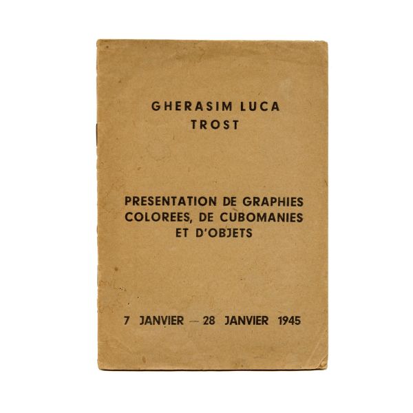 Gherasim Luca, Dolfi Trost, Presentation de graphies colorées, 1945