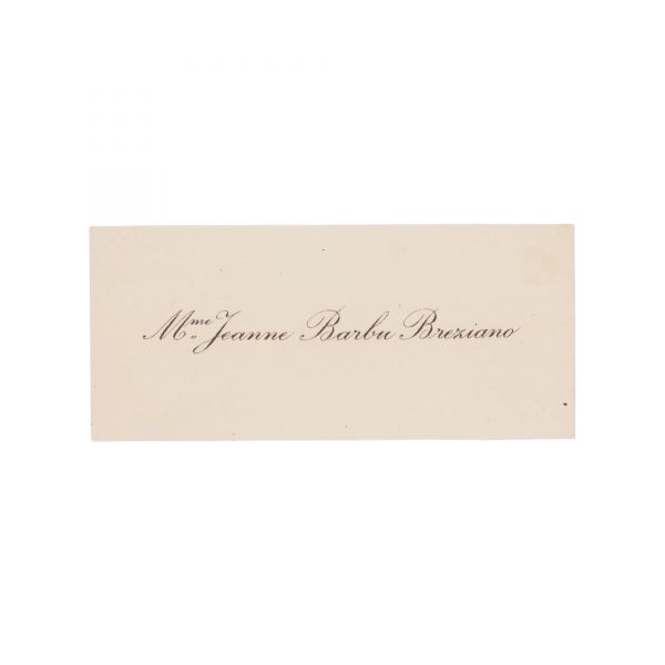 Barbu Brezianu, M. Ioneanu, P. Theodoru, A. Steriadi, Agrippine C. Rosetti, colecție de cinci cărți de vizită