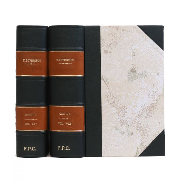 Eugen Lovinescu, Critice, 9 vol. colligate, cu dedicație către Ion Jalea