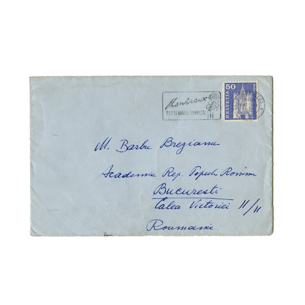 Oskar Kokoschka, corespondență, fotografii și documente personale pentru Barbu Brezianu, cu referire la Constantin Brâncuși