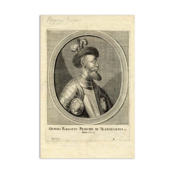 Principele Gheorghe Rákóczi al II-lea, gravură în cupru, 1659