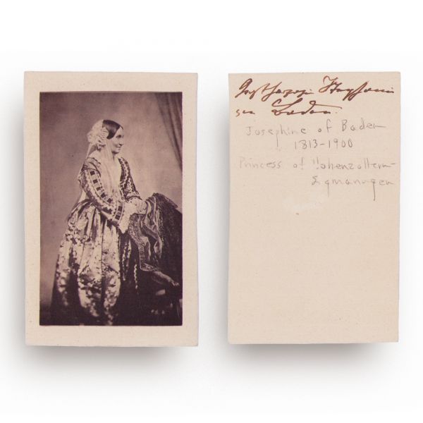 Părinții regelui Carol I al României, două fotografii tip carte-de-visite