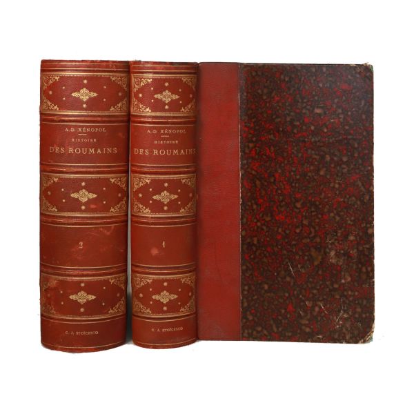 A. D. Xenopol, Histoire des roumains de la Dacie Trajane, două volume, 1896, cu dedicație olografă