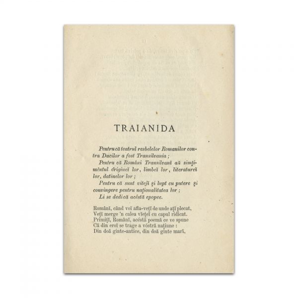 Dimitrie Bolintineanu, Traianida, 1869
