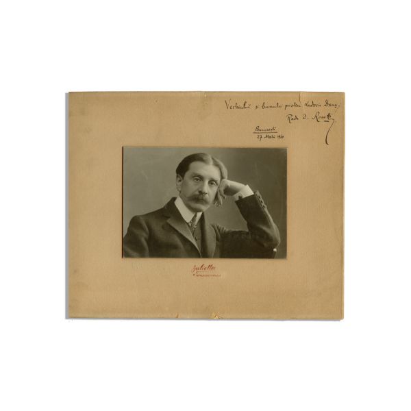 Radu D. Rosetti, fotografie de epocă cu dedicație, 1910