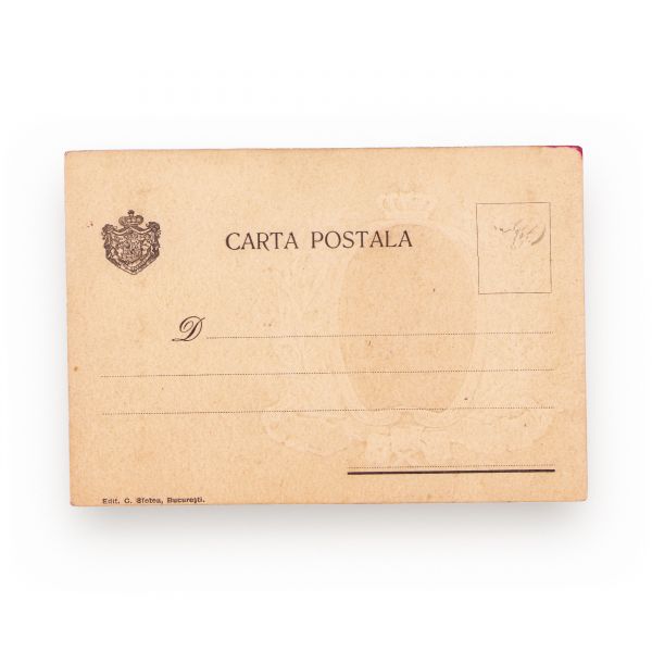 Regele Carol I al României, carte poștală ilustrată embosată