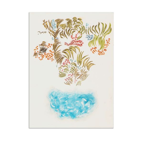 Jacques Herold, Passages de fleurs, mapă cu 5 cromolitografii, 1985 