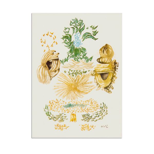 Jacques Herold, Passages de fleurs, mapă cu 5 cromolitografii, 1985 