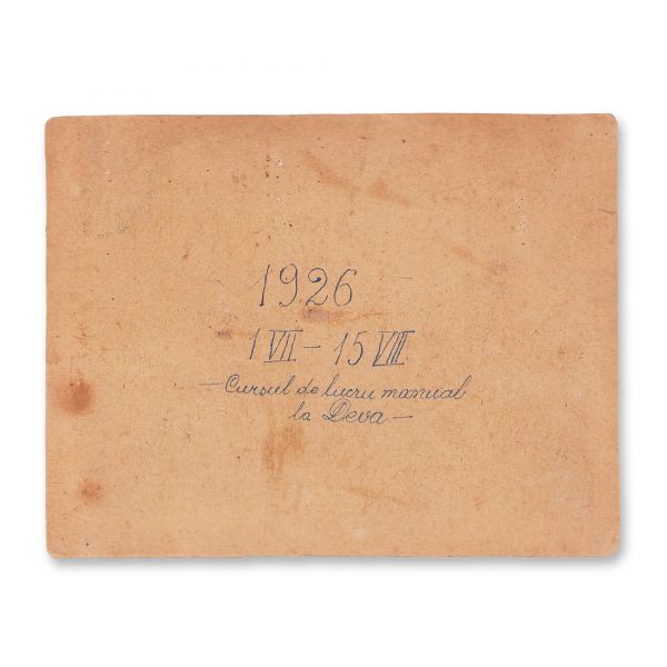 Cursul de lucru manual în lemn la Deva, fotografie de epocă, 1926, atelier Iuliu Nagy 