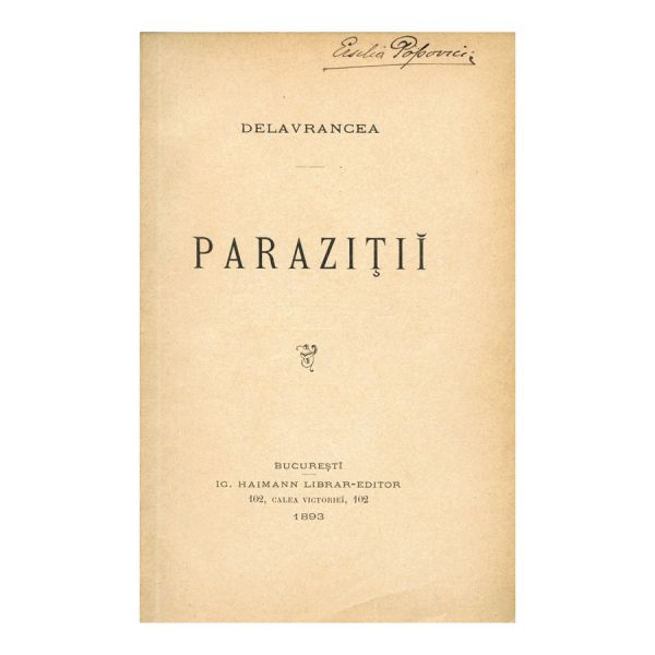 Barbu Ștefănescu Delavrancea, Paraziții, 1893