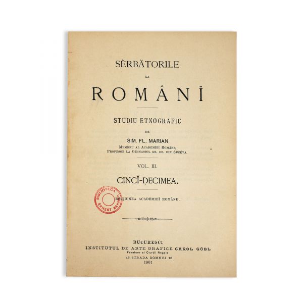 Simion Florea Marian, Sărbătorile la români, 1898-1901, trei volume 