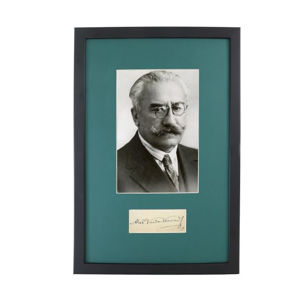 Alexandru Vaida-Voevod, fotografie de epocă + semnătură olografă