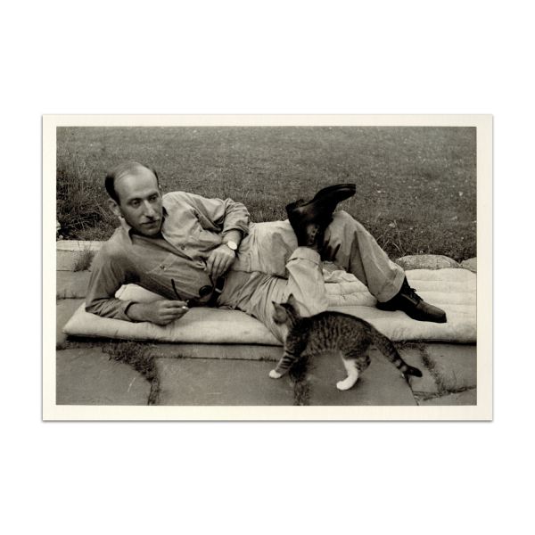 Saul Steinberg, fotografie după un clișeu Henri Cartier-Bresson