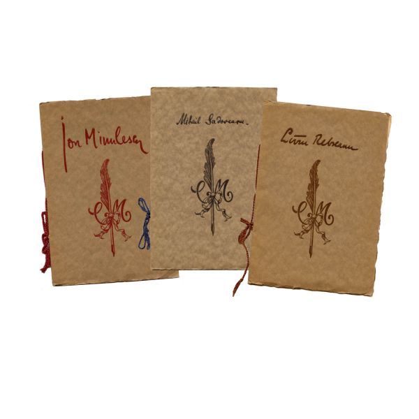 M. Sadoveanu, L. Rebreanu, I. Minulescu, trei broșuri din Colecția Manuscriptum, 1927