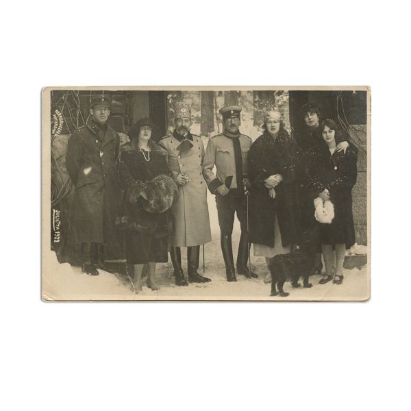Familia regală a României, patru fotografii tip carte poștală