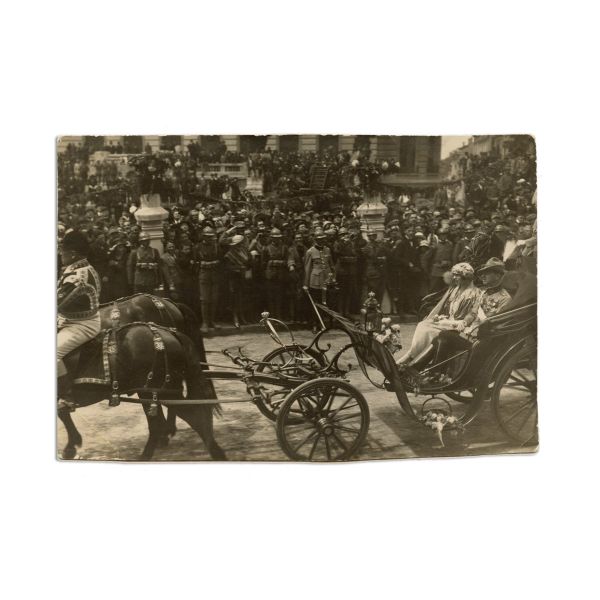 Familia regală a României, patru fotografii tip carte poștală