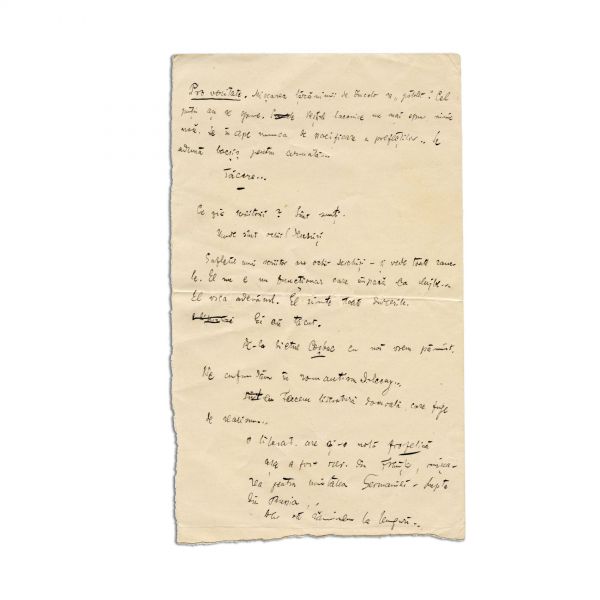 Octavian Goga, schița unui articol