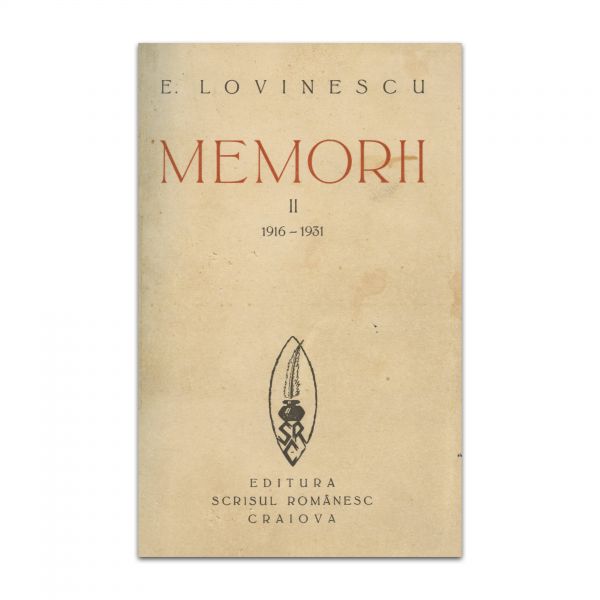 Eugen Lovinescu, Memorii, 3 volume colligate, cu dedicație