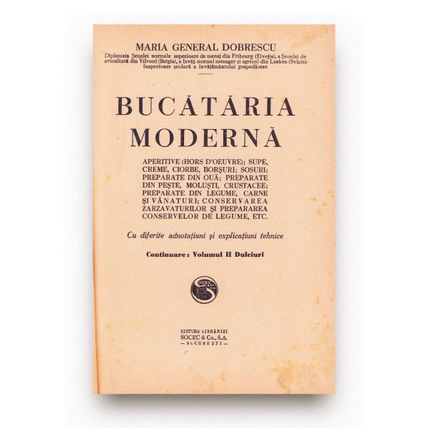 Maria General Dobrescu, Bucătăria modernă 