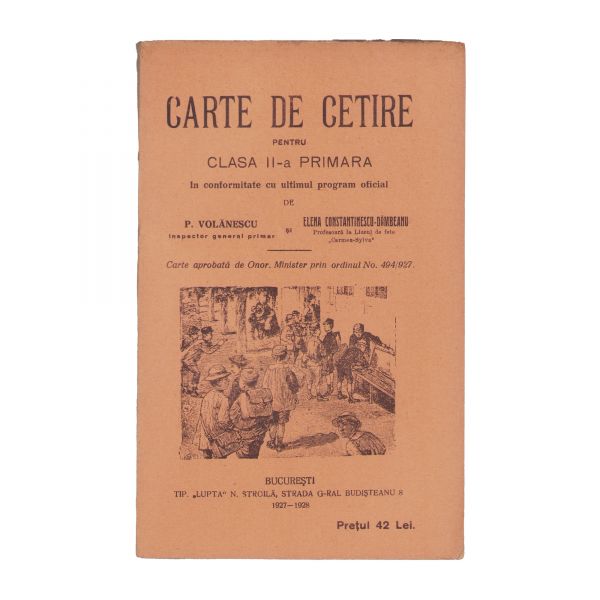 P. Volănescu, Elena Constantinescu-Dămbeanu, Carte de citire pentru clasa a II-a primară, 1928