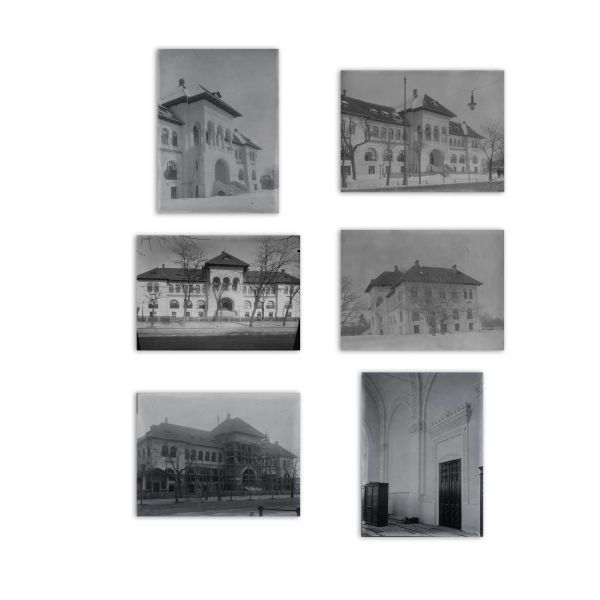 Construcția Institutului Geologic, 6 clișee fotografice realizate de arh. Victor Ștefănescu