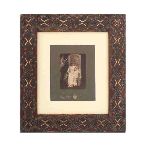 Principesa Maria alături de Principesa Mignon, cu semnătură olografă, atelier Mandy, cca. 1904