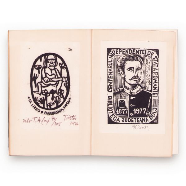 Catalogul Salonului de Ex Librisuri, 1977 - eveniment anulat din cauza cutremurului, exemplar ce a aparținut lui Dragoș Morărescu 